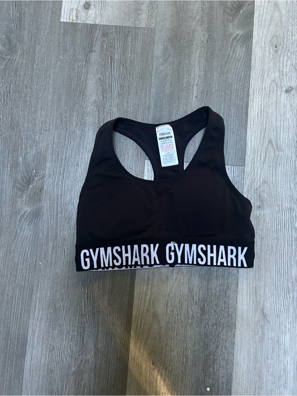 Gymshark sports bra | black and white